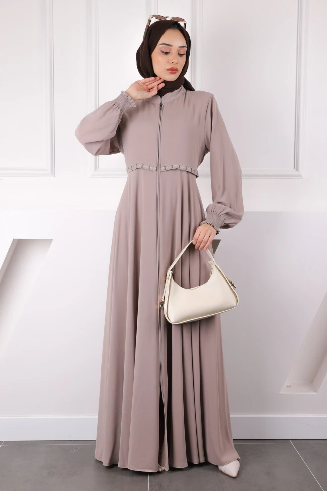 Vizon Kol Gipeli Nakışlı Ferace