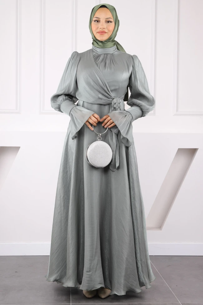 Haki Yandan Bağlamalı Abiye