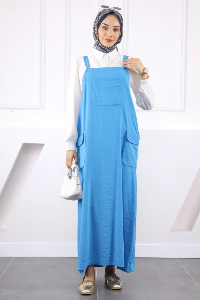 Mavi Gömlek Kombinli Jile