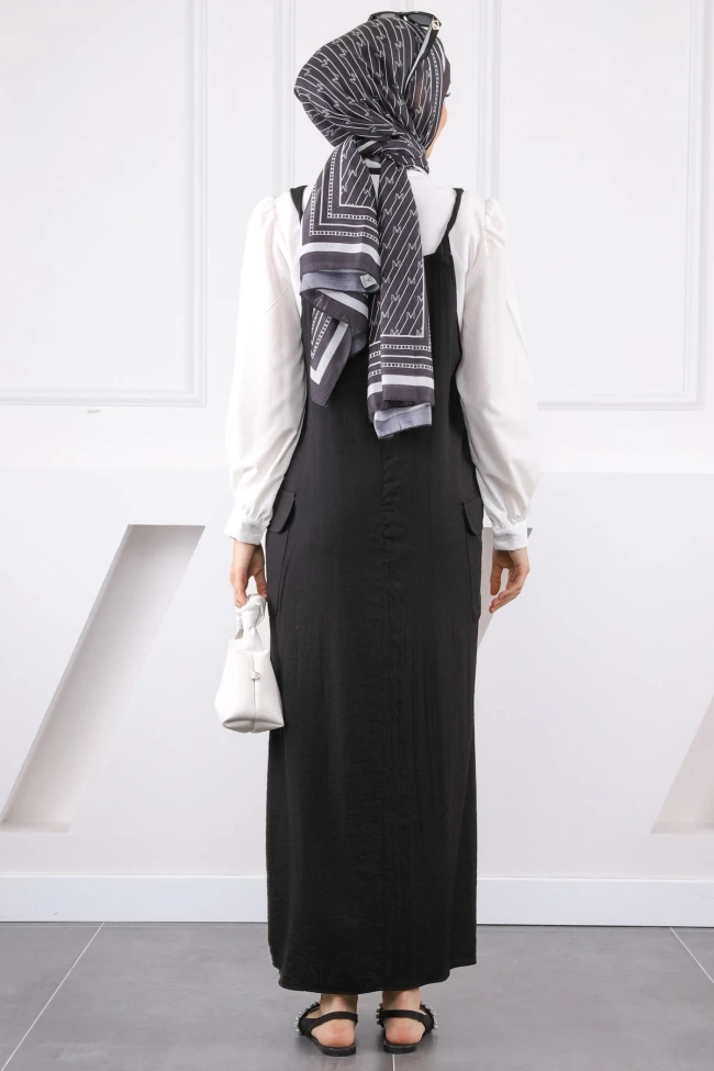 Siyah Gömlek Kombinli Jile İkili Takım