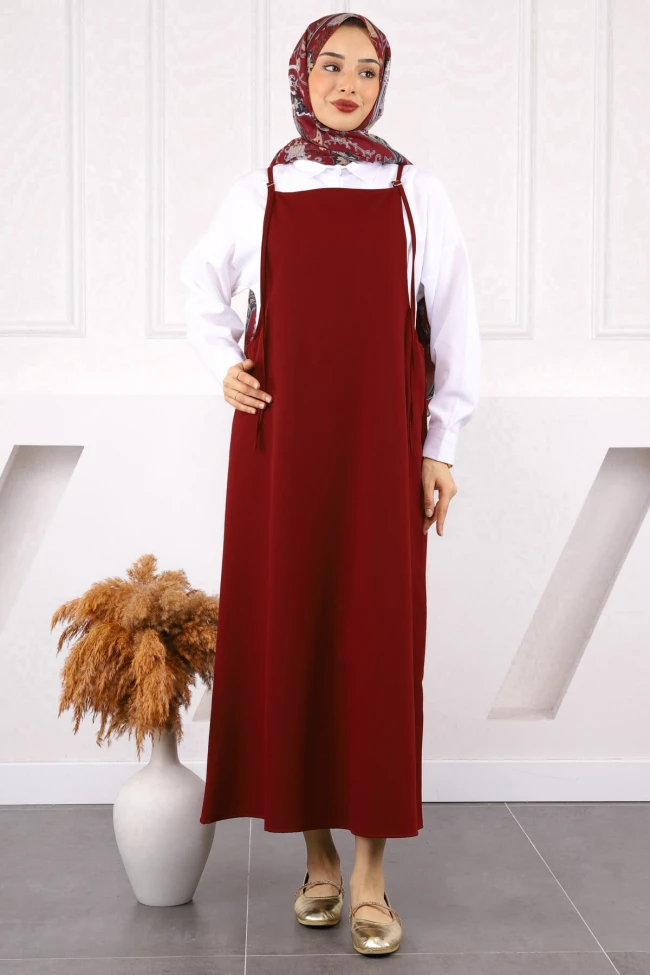 Bordo İp Askılı Jile