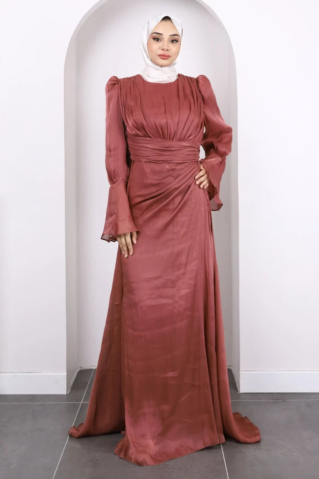 Gül Kurusu Kol Detaylı Abiye