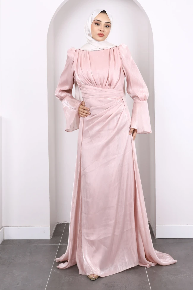 Pudra Kol Detaylı Abiye