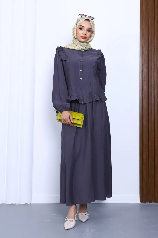 Füme Gömlek Etekli Takım