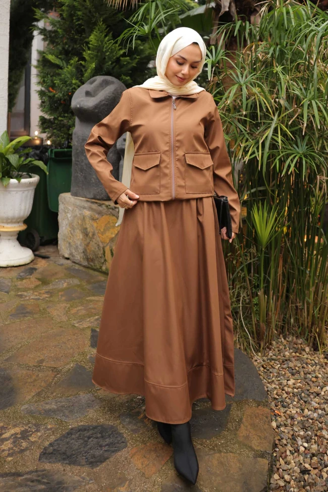 Taba Etekli Ceket Bondit Takım