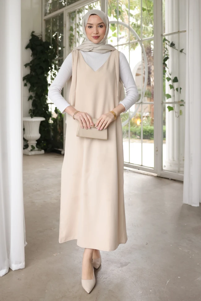 Bej Omzu Bağlamalı Jile