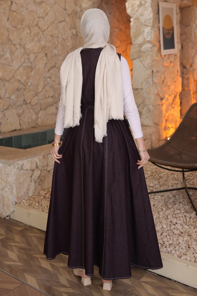 Mürdüm Kemerli Cepli Kot Jile