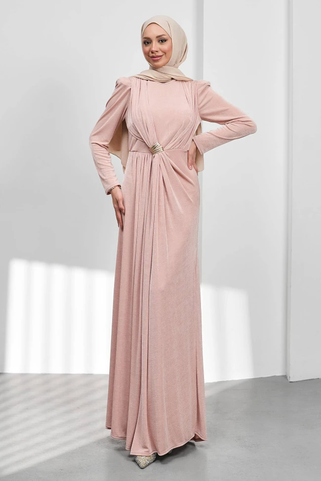 Pudra Önü Drpeli Tokalı Abiye