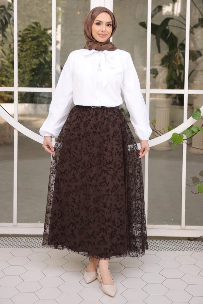 Beyaz Bebe Yaka Kol Lastikli Düğmeli Gömlek