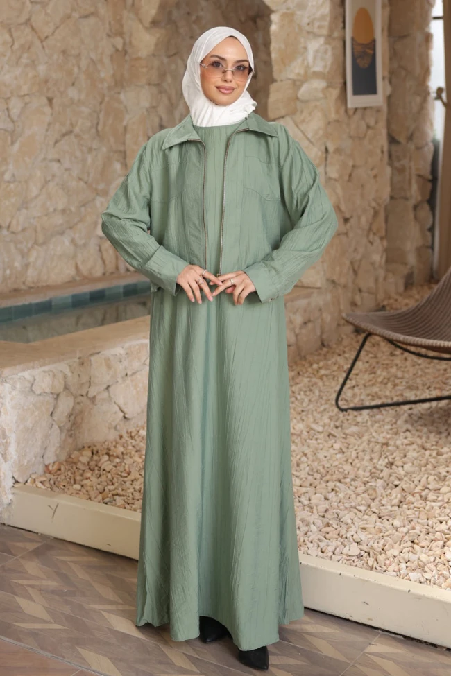 Çağla Ceket Kombinli Elbise