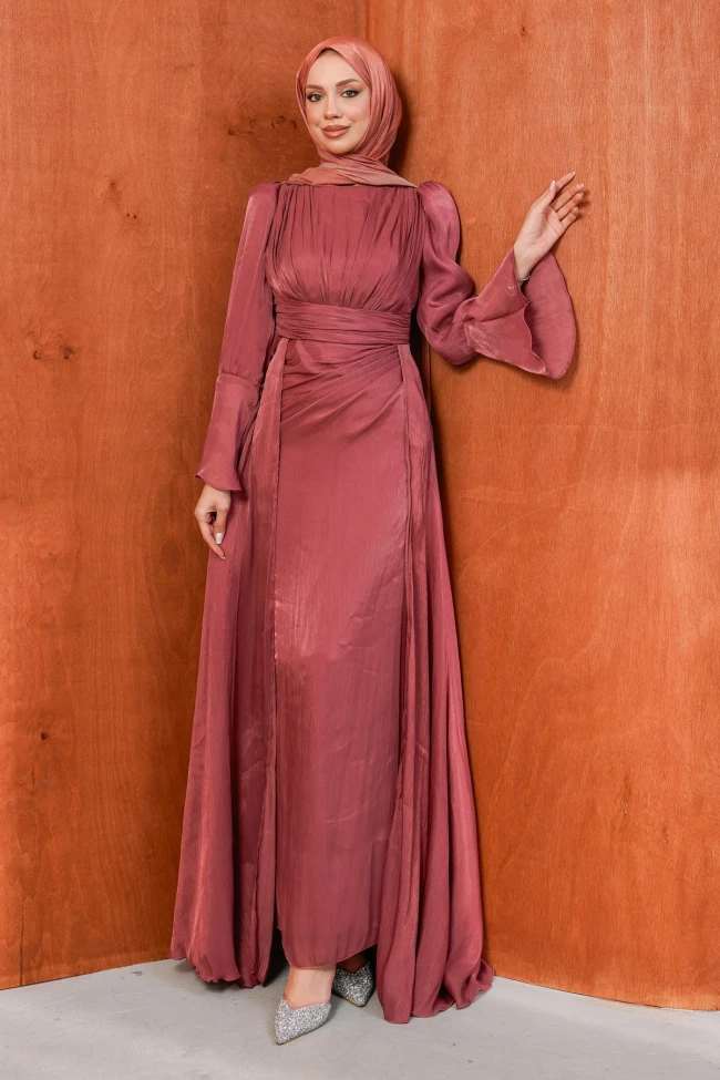 Gül Kurusu Kol Detaylı Abiye