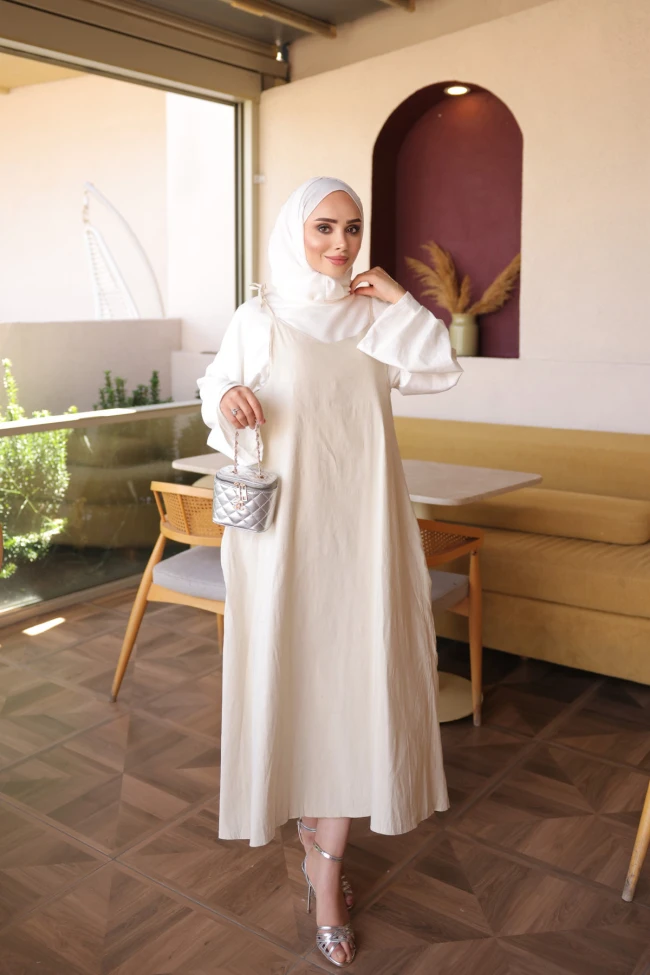 Taş İp Askılı Jile Elbise