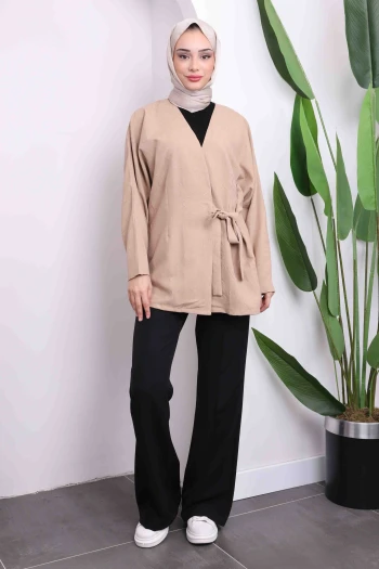 Vizon Çapraz Bağlamalı Kimono