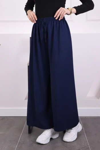 Lacivert Bol Paça Ayrobin Pantolon