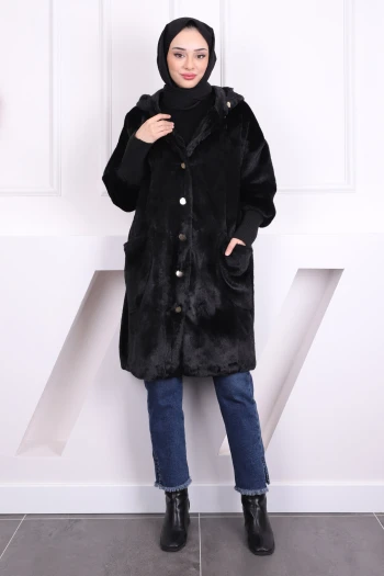Siyah Kapüşonlu Angora Kaban