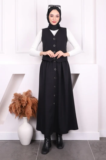 Siyah Yelek Etekli Takım