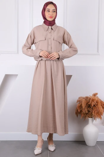 Vizon Gömlek Etekli Modal Takım