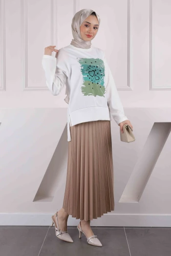 Vizon Pilise Etekli Baskılı Scuba Takım