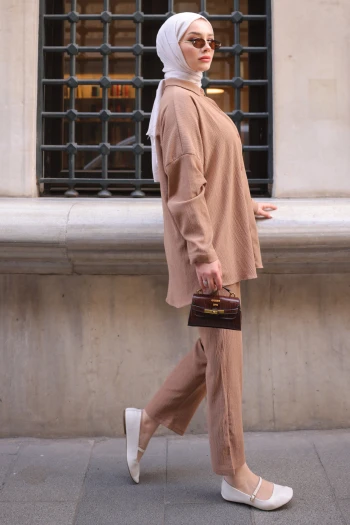 Vizon Bürümcük Gömlek Pantolon Takım