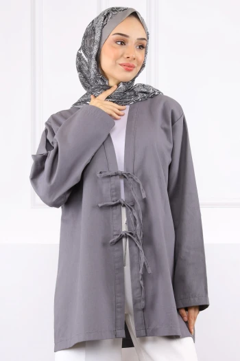Füme Ön Bağlamalı Kimono