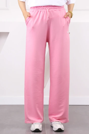 Pembe Bel Lastikli Modal Eşofman Altı