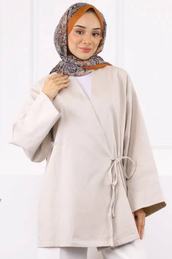 Taş Çapraz Bağlamalı Kimono