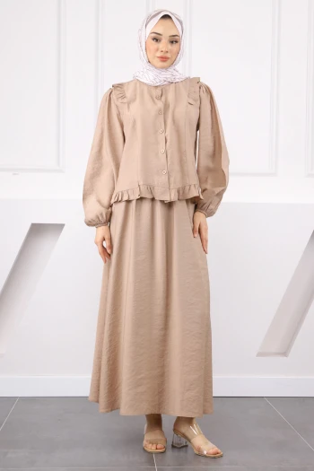 Vizon Gömlek Etekli Takım