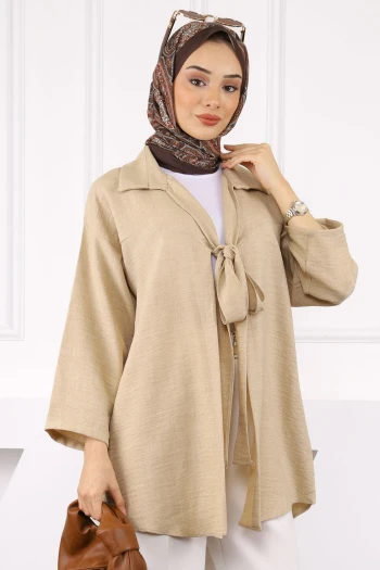 Vizon Ön Bağlamalı Kimono