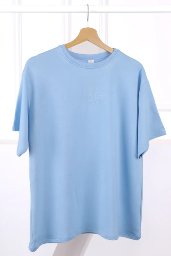 Bebe Mavi Nakışlı Kısa Kol Modal T-Shirt