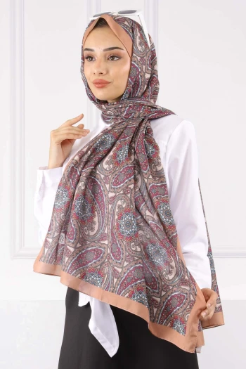 Camel Etnik Desen Şal