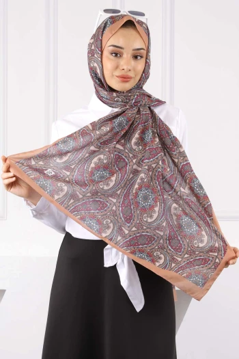 Camel Etnik Desen Şal