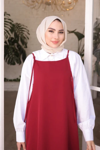 Bordo İp Askılı Jile