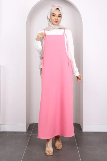 Pembe İp Askılı Jile