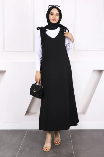 Siyah Omzu Bağlamalı Jile