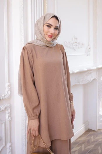Vizon Bürümcük Tunik Pantolonlu Takım