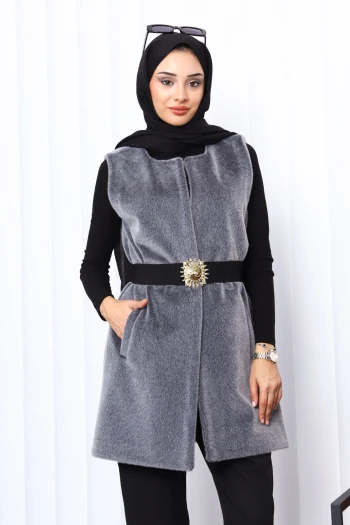 Füme Cepli Kürk Yelek