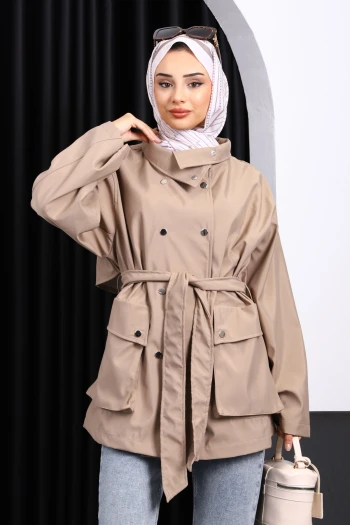 Vizon Oversize Cepli Bondit Ceket