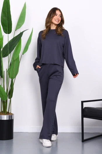 Füme Yanları Taş Detaylı Modal Takım