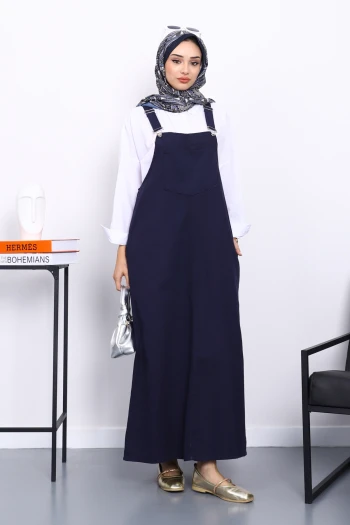 Lacivert Cepli Gabardin Jile