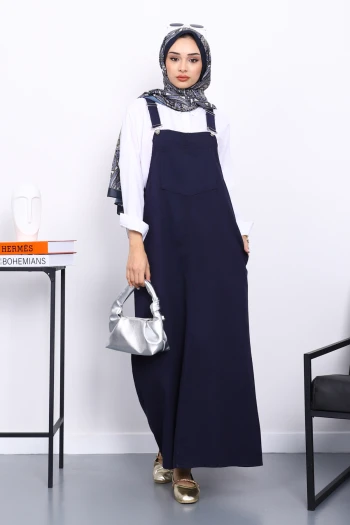 Lacivert Cepli Gabardin Jile