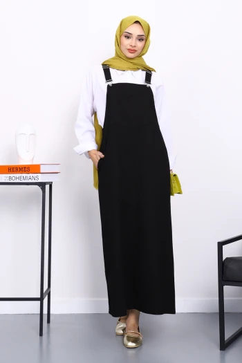 Siyah Cepli Gabardin Jile