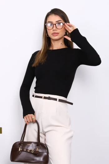 Siyah Parmak Geçmeli Modal Body