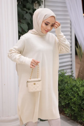 Taş Soğuk İplik Merserize Triko Kazak