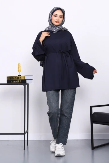 Antrasit Duble Kol Modal Tunik