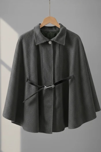 Antrasit Kemerli Kaşe Panço