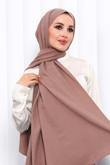 Koyuv Vizon Pamuklu Caz Şal