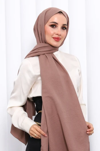 Koyuv Vizon Pamuklu Caz Şal