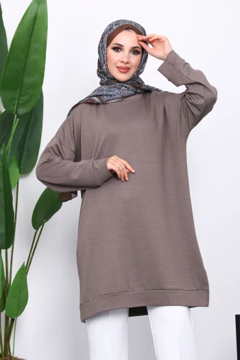 Vizon Bisiklet Yaka Modal Tunik