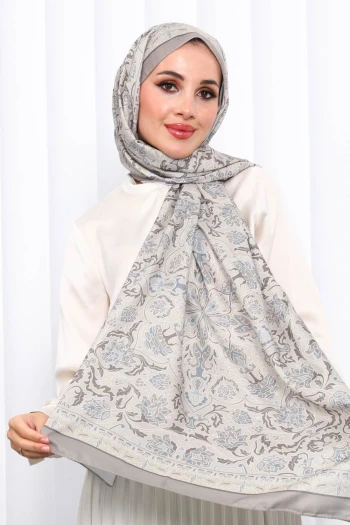 Vizon Desenli Soft Dijital Şal
