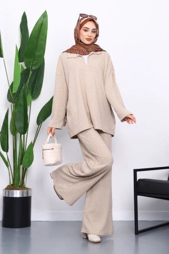 Vizon Kaşkorse Tunik Pantolonlu Takım